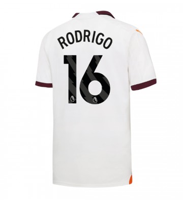 Manchester City Rodri Hernandez #16 Bortatröja 2023-24 Kortärmad